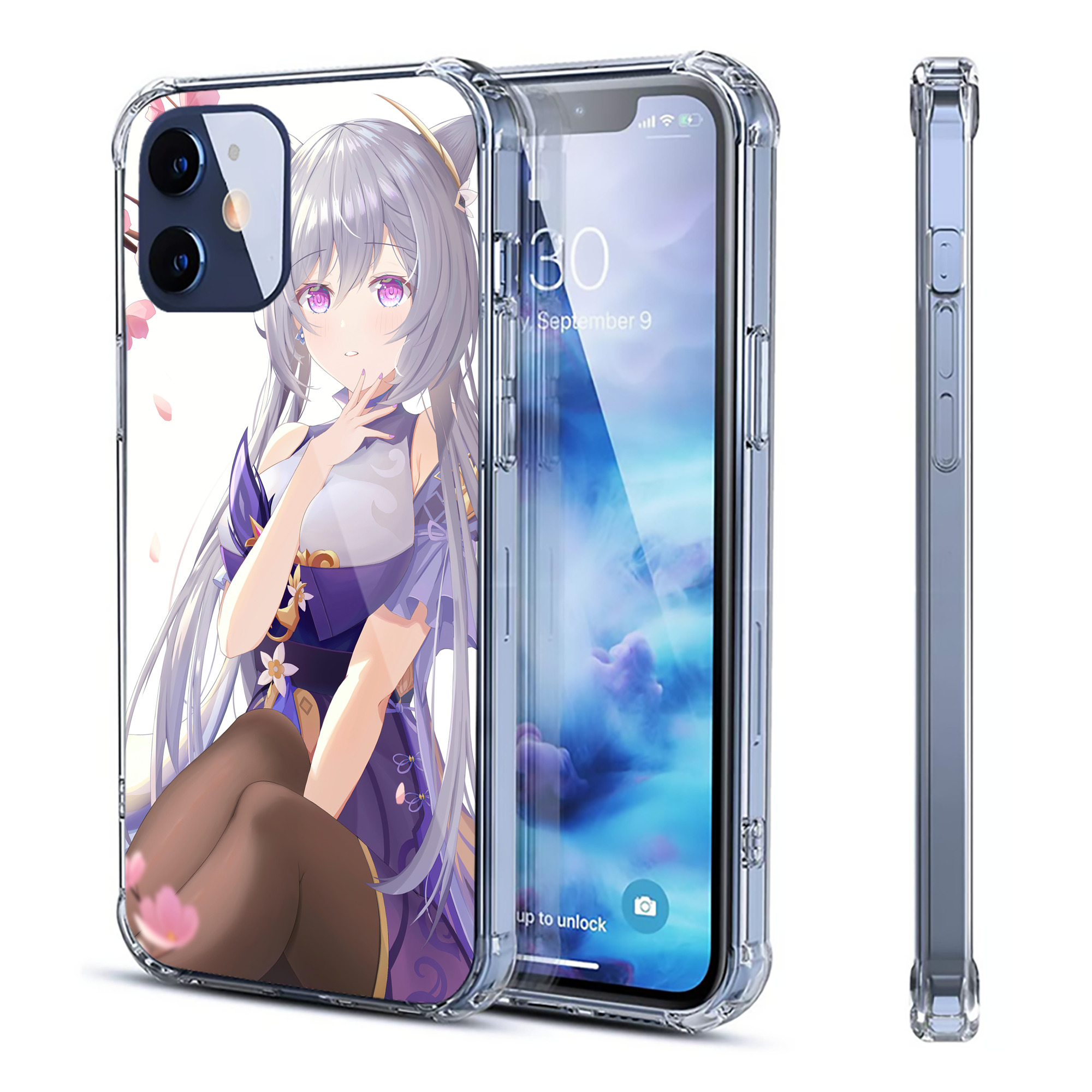 げんし神 genshin 【iPhone 12シリーズ対応】透明スマホケース（クリアソフトケース）